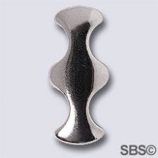 TierraCast 2 Hole Hourglass "Rhodium"