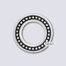 TierraCast 15mm Beaded Ring "Silver Antique"