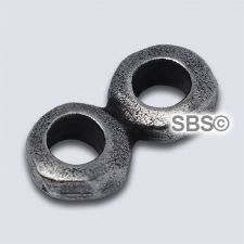 TierraCast Nugget 2-Hole "Pewter Antique"