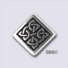 TierraCast Med Celtic Diamond "Silver Antique"