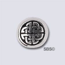 TierraCast Med Celtic Circle "Silver Antique"