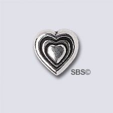 TierraCast Heart "Silver Antique"