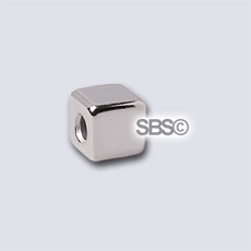TierraCast 4mm CUBE "White Brass"
