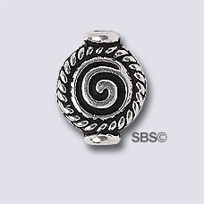 TierraCast Fancy Spiral "Silver Antique"