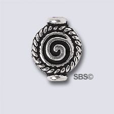 TierraCast Fancy Spiral "Silver Antique"