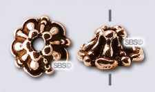 TierraCast 5mm Tiffany (Bead Cap)  "Copper Antique"