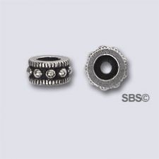 TierraCast 6mm Rococo Round "Silver Antique"