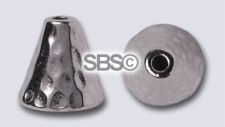 TierraCast 8x8 Hammertone Cone "Rhodium"