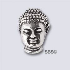 TierraCast Buddha Bead "Silver Antique"