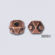 TierraCast 5mm Faceted Cube "Copper Antique"