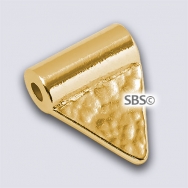 TierraCast 10mm Hammered Flag "Gold Plate"