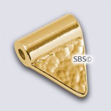TierraCast 10mm Hammered Flag "Gold Plate"