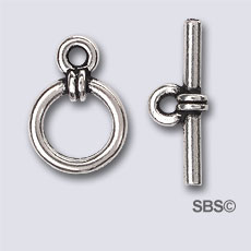 TierraCast Wrapped Clasp "Silver Antique"