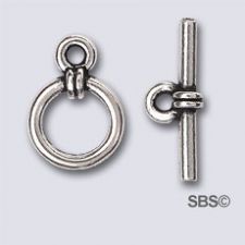 TierraCast Wrapped Clasp "Silver Antique"