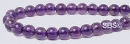 Amethyst Gemstone Beads - 4mm Round