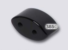 Black Onyx 6mm x 12mm 2-Hole Oval Gemstone Beads (12)