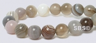 Botswana Agate Gemstone Beads - 6mm Round A Grade
