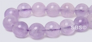 Cape Amethyst Gemstone Beads - 8mm Round