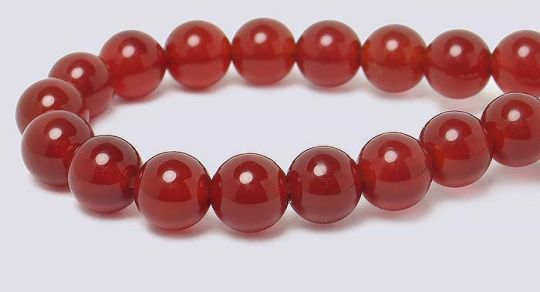 Carnelian Red Agate Beads - 6mm Round  (Smooth & High Polished for Jewelry  Making)