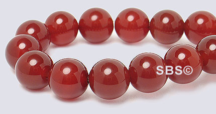 Carnelian Red Agate Gemstone Beads