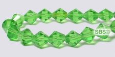 Chinese Crystal Beads 6mm Bicone - Peridot