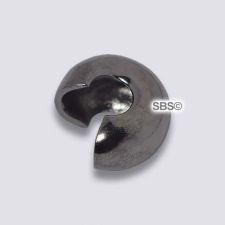 Crimp Cover 3mm Black Oxidized (50)