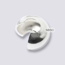 Sterling Silver Crimp Covers 3mm (12)