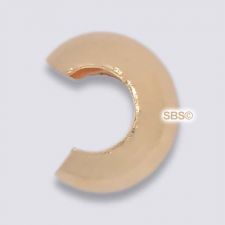 Gold Filled Crimp Covers 4mm (12)