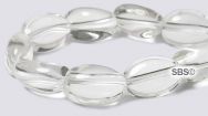 Crystal Quartz Beads - 8mm x 12mm Polished Nugget