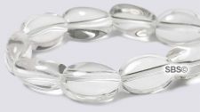 Crystal Quartz Beads - 8mm x 12mm Polished Nugget