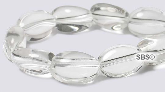 Crystal Quartz Beads - 8mm x 12mm Polished Nugget