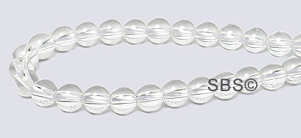 Crystal Quartz Gemstone Beads - 4mm Round