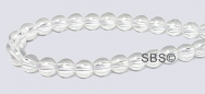 Crystal Quartz Gemstone Beads - 4mm Round