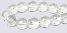 Crystal Quartz Gemstone Beads - 8mm Round