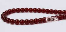 Czech 4mm Round Beads - Garnet