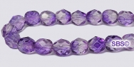 Fire polished 6mm Round Beads - Blue / Violet