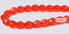 Fire polished 6mm Round Beads - Hyacinth