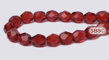 Fire polished 6mm Round Beads - Mauve