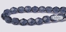 Fire polished 6mm Round Beads - Montana
