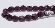 Fire polished 6mm Round Beads - Tanzanite