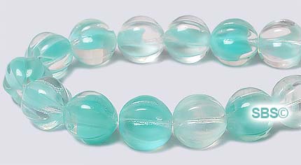 Czech Glass Beads - 8mm Melons