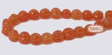 Czech 5mm Melon Beads - Milky Caramel