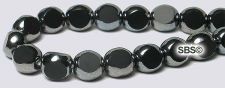 6mm 3-sided Window Beads - Hematite