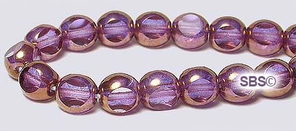 Czech Glass Beads - 6mm 3-sided Window