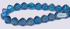 Czech 6x6 Diamond Beads - Capri Luster / Iris
