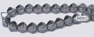 Czech 6x6 Diamond Beads - Montana Luster