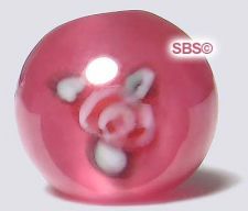Czech Floral Beads 6mm - Fuchsia