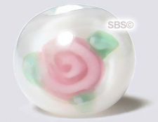 Czech Floral Beads 6mm - White