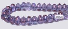 Czech 6mm Nugget Beads - Transparent Amethyst / Luster