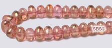 Czech 6mm Nugget Beads - Rosaline / Luster
